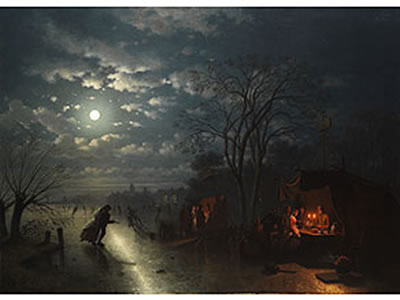 NÄCHTLICHES EISVERGNÜGEN by Johann Culverhouse - Auction record, sale price, and art valuation. Compare with similar artists and explore comparable artworks.