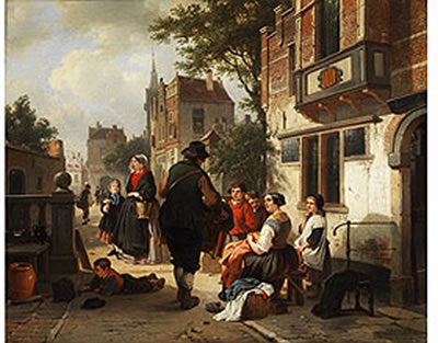 DER SPIELMANN IN BEWEGTER GASSE
