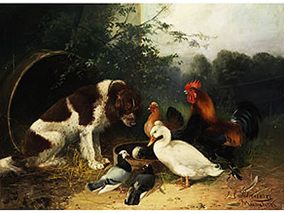GEFLÜGEL UND HUND