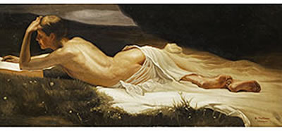 FRAUENAKT IN LANDSCHAFT