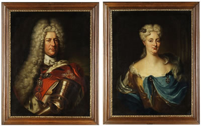 PORTRAIT OF CHARLES III PHILIPP VON DER PFALZ-NEUBURG, ELECTOR PALATINE (1661 NEUBURG - 1742 MANNHEIM; COUNTESS VIOLANTE MARIA THERESA VON THURN UND TAXIS