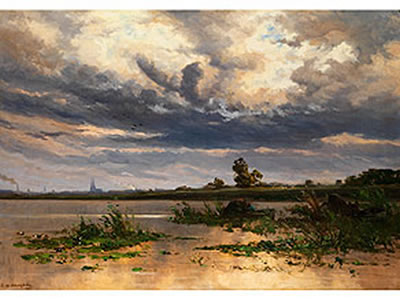 Sample artwork by Edmond de Schampheleer (1824 - 1899), known for landscape painting - View similar artists and auction records