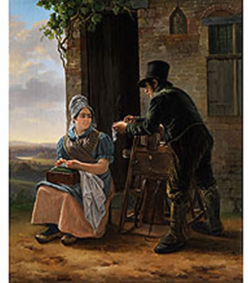 Sample artwork by Jean Henri De Coene (1798 - 1866), known for genre and historical painting - View similar artists and auction records