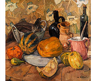 Sample artwork by Walther Puttner (1872 - 1953), known for cityscape, portrait and interior painting - View similar artists and auction records