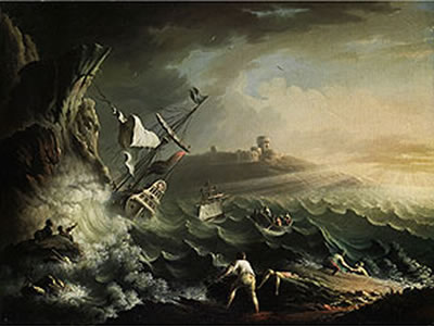 MARINESZENE MIT SCHIFF IN SEENOT by Carlo Antonio Tavella - Auction record, sale price, and art valuation. Compare with similar artists and explore comparable artworks.