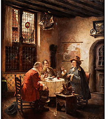 Sample artwork by Fritz Wagner (1872 - 1967), known for figure, genre paintings - View similar artists and auction records