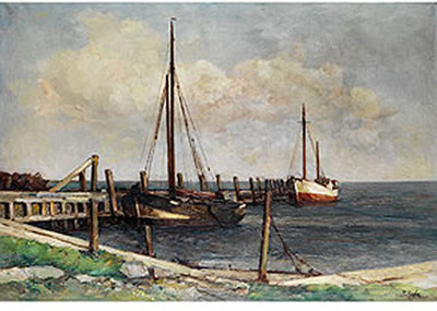 FISCHERBOOTE AM UFER