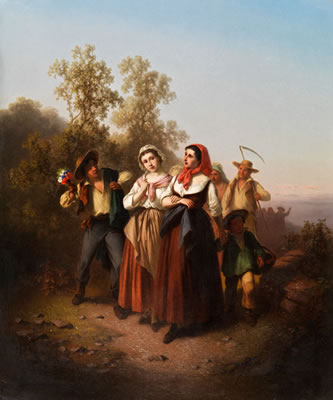 LIEBESERKLÄRUNG BEI DER ERNTEHEIMKEHR