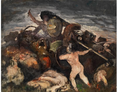 ANTIK-MYTHOLOGISCHE KAMPFSZENE