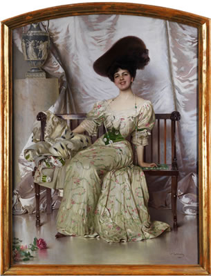 PORTRAIT OF THE CONTESSA DI NERINA PISANI VOLPI MISURATA
