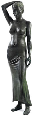 STATUTE OF A YOUNG GIRL BRONZE