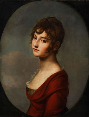 Portrait der Weimarer Schauspielerin Amalie Wolff-Malcolmi (1780 - 1851)