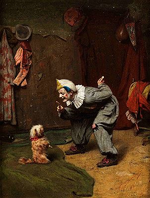 DER ZIRKUSCLOWN DRESSIERT EIN HÜNDCHEN by Felix Ehrlich - Auction record, sale price, and art valuation. Compare with similar artists and explore comparable artworks.