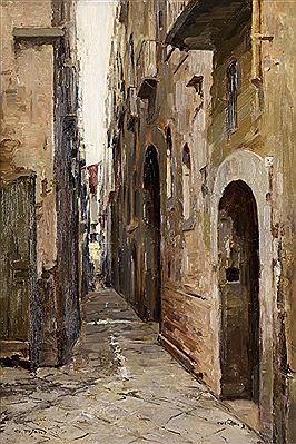 EINE GASSE IN NEAPEL