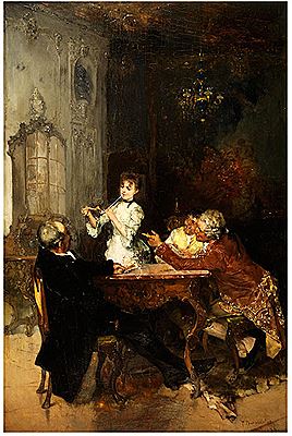DREI HERREN MIT JUNGER DAME DIE MEERSCHAUMPFEIFE ANZÜNDEND by Paul Burmeister - Auction record, sale price, and art valuation. Compare with similar artists and explore comparable artworks.