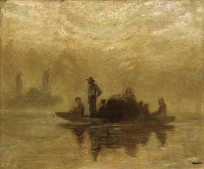 Family crossing river in mist by Thomas Lindsay - Auction record, sale price, and art valuation. Compare with similar artists and explore comparable artworks.