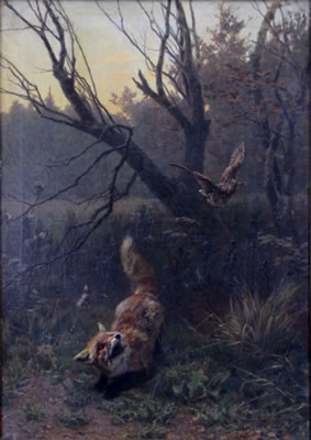 Fuchs scheucht eine Schnepfe auf. by Guido Maffei - Auction record, sale price, and art valuation. Compare with similar artists and explore comparable artworks.