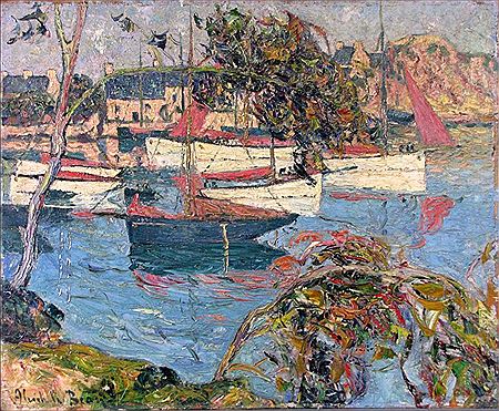 Dorf an mediteranem Hafen mit Segelbooten by Alcide Marie Le Beau - Auction record, sale price, and art valuation. Compare with similar artists and explore comparable artworks.