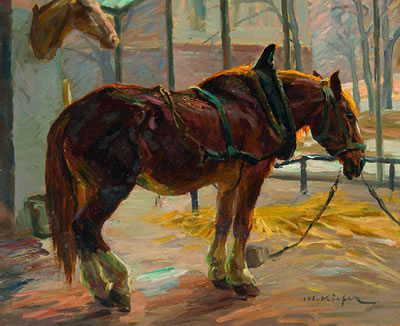 Stehendes Kaltblut by Michael Mathias Kiefer - Auction record, sale price, and art valuation. Compare with similar artists and explore comparable artworks.