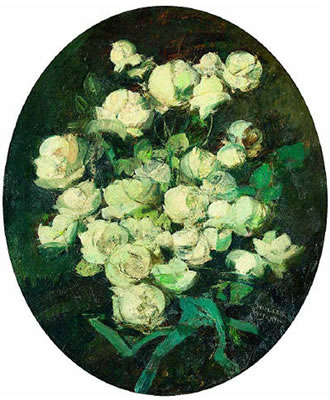 Weißer Rosenstrauß by Anton Muller-Wischin - Auction record, sale price, and art valuation. Compare with similar artists and explore comparable artworks.