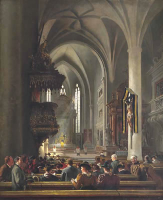 Frühmesse in der Stiftskirche zu Berchtesgaden