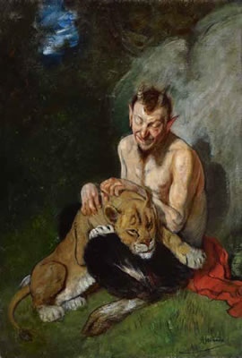 Faun und Löwin