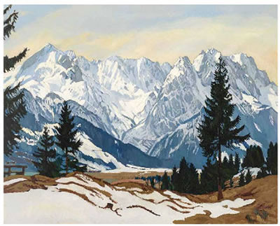 Wetersteingebirge im Winter