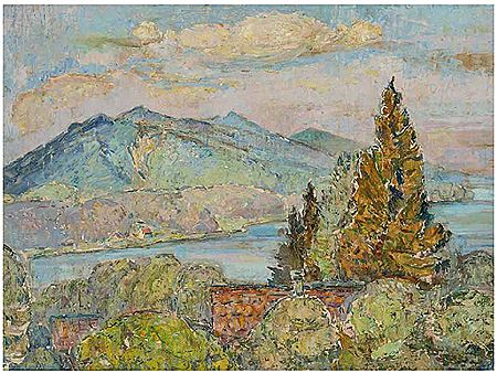 Sample artwork by Fritz Arlt (1887 - 1966), known for still life, figure, landscape painting, nudes - View similar artists and auction records