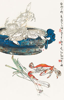 BRONE VESSEL AND CRAB by Naiguang Zheng - Auction record, sale price, and art valuation. Compare with similar artists and explore comparable artworks.