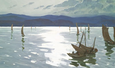 Sample artwork by Feng Xiao (Born 1932), known for painting - View similar artists and auction records