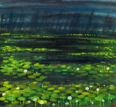 The Lotus Pool by Fengmian Lin - Auction record, sale price, and art valuation. Compare with similar artists and explore comparable artworks.