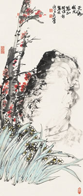 PLUM BLOSSOM AND NARCISSUS