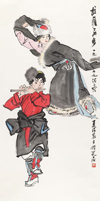 Sample artwork by Qianyu Ye (1907 - 1996), known for painting - View similar artists and auction records