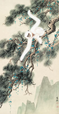 Monkey by Lingfei Mu - Auction record, sale price, and art valuation. Compare with similar artists and explore comparable artworks.