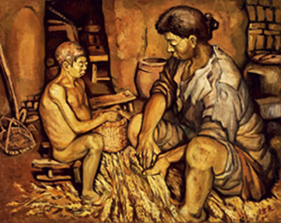 Sample artwork by Ke Tu (1919 - 2010), known for painting - View similar artists and auction records