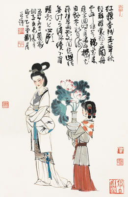 PICTURE ON LIQINGZHAO'S TUNED LYRICS by Danzhai Liu - Auction record, sale price, and art valuation. Compare with similar artists and explore comparable artworks.