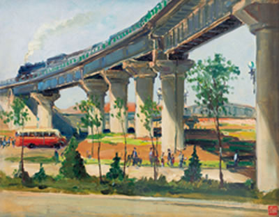 Overpass by YanKang Qian - Auction record, sale price, and art valuation. Compare with similar artists and explore comparable artworks.