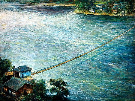 Luding Bridge by Shijie Zhu - Auction record, sale price, and art valuation. Compare with similar artists and explore comparable artworks.