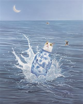 FREE LIKE THE WIND by Ding Jianping - Auction record, sale price, and art valuation. Compare with similar artists and explore comparable artworks.