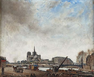 Vu de Notre-Dame de Paris depuisles quais