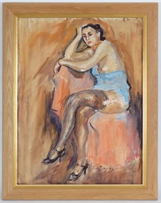 Portrait de femme dénudée