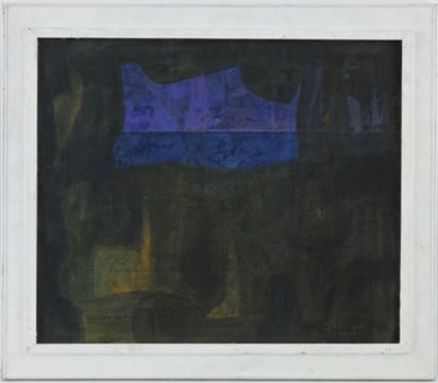Composition en violet et noir