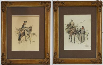 Scènes paysannes (three drawings) by Edouard Elzingre - Auction record, sale price, and art valuation. Compare with similar artists and explore comparable artworks.