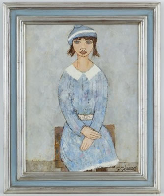 La robe bleue