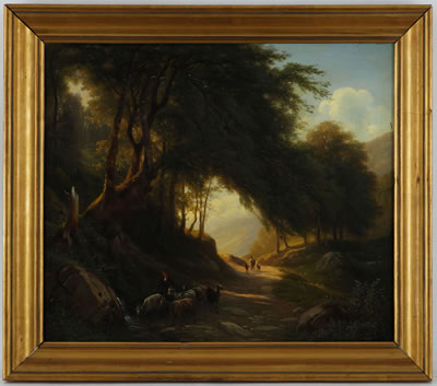 Paysage de campagne animé