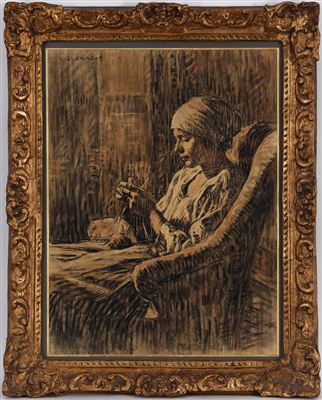 Jeune femme à la couture