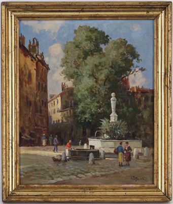 Place du Bourg de Four by Georges Djakeli - Auction record, sale price, and art valuation. Compare with similar artists and explore comparable artworks.