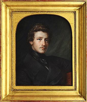 Portrait de jeune homme, pastel, vers 1840