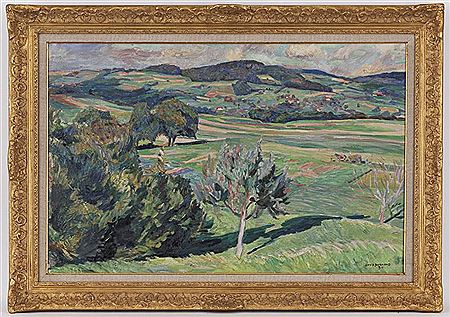 Les foins by David Burnand - Auction record, sale price, and art valuation. Compare with similar artists and explore comparable artworks.