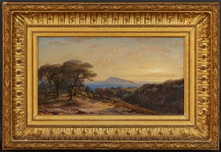 A Fréjus, départ du Var, le soir dans la forêt des Pins